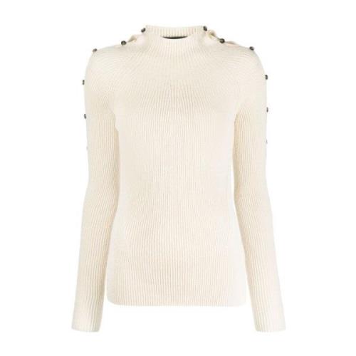 Beige Rib Turtleneck Sweater Proenza Schouler , Beige , Dames