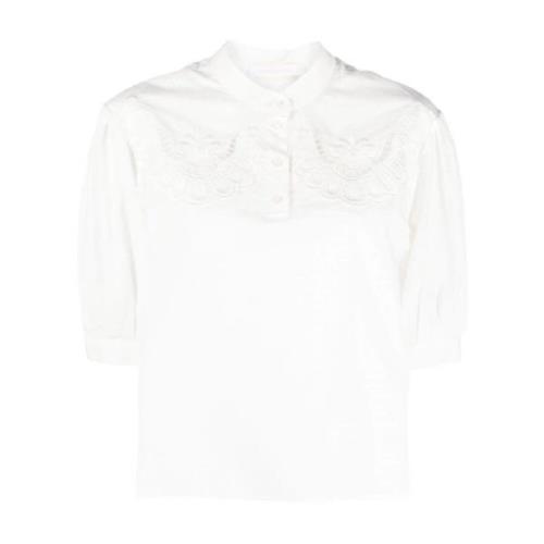 Short Sleeve Shirts See by Chloé , White , Dames