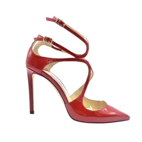 Pre-owned Leather heels Jimmy Choo Pre-owned , Red , Dames