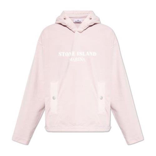 Marina collectie sweatshirt Stone Island , Pink , Heren