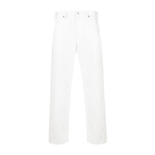 Witte Straight Jeans Casual Stijl Jil Sander , White , Heren