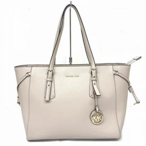 Pre-owned Leather totes Michael Kors Pre-owned , White , Dames