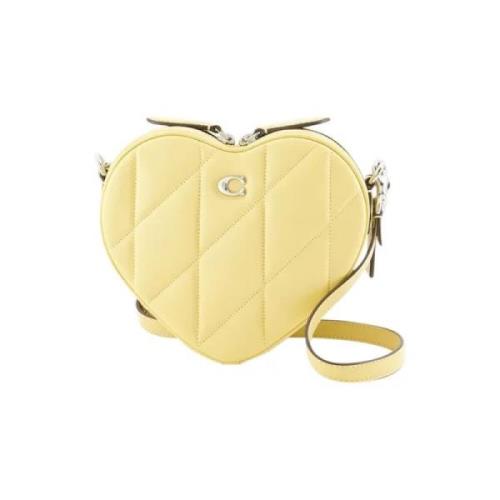 Pre-owned Leather crossbody-bags Coach Pre-owned , Yellow , Dames