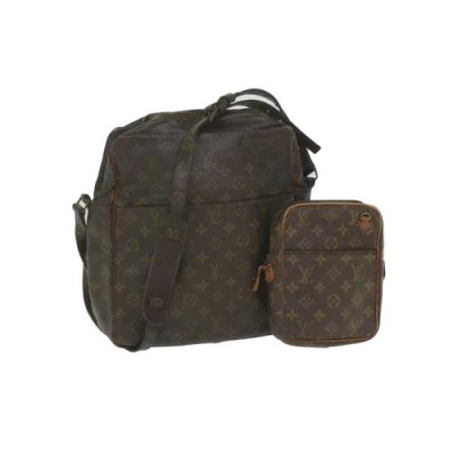 Pre-owned Canvas louis-vuitton-bags Louis Vuitton Vintage , Brown , Da...