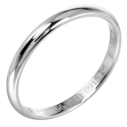 Pre-owned Platinum rings Cartier Vintage , Gray , Dames