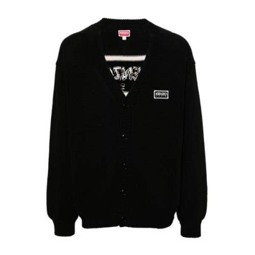 Cardigans Kenzo , Black , Heren