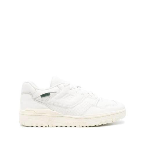 Witte Leren Sneaker Pebble Textuur New Balance , White , Heren