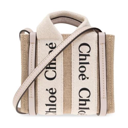 Houten Nano schoudertas Chloé , Beige , Dames