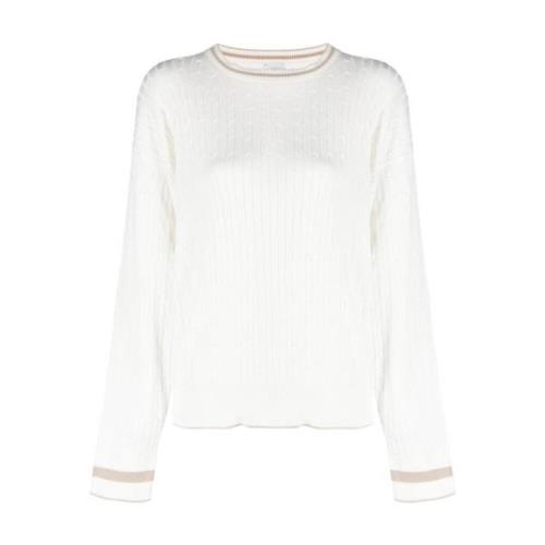 Sweatshirts Eleventy , White , Dames