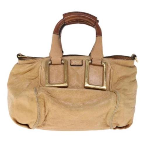 Pre-owned Leather handbags Chloé Pre-owned , Beige , Dames