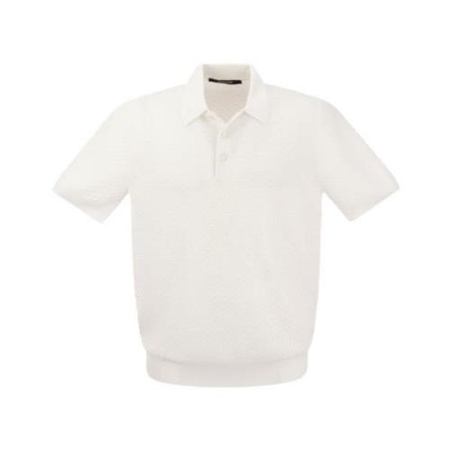Polo Shirts Tagliatore , White , Heren