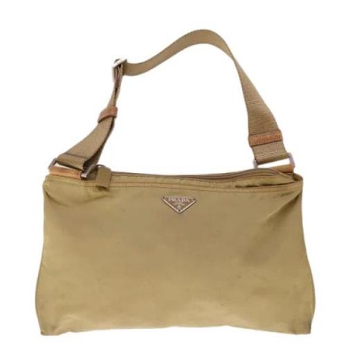 Pre-owned Fabric prada-bags Prada Vintage , Beige , Dames