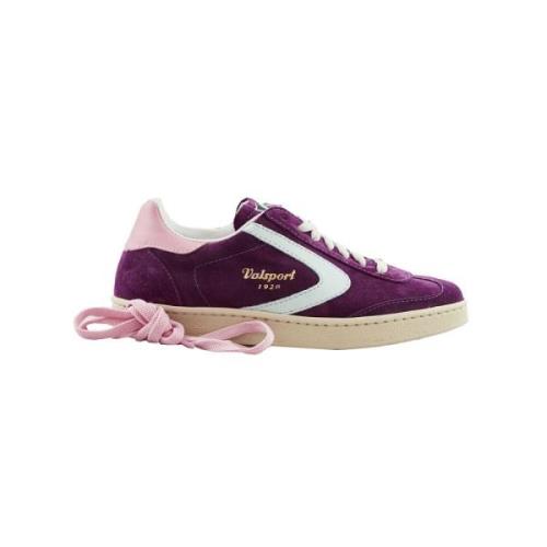 Fuxia Suede Sneakers Valsport 1920 , Purple , Dames