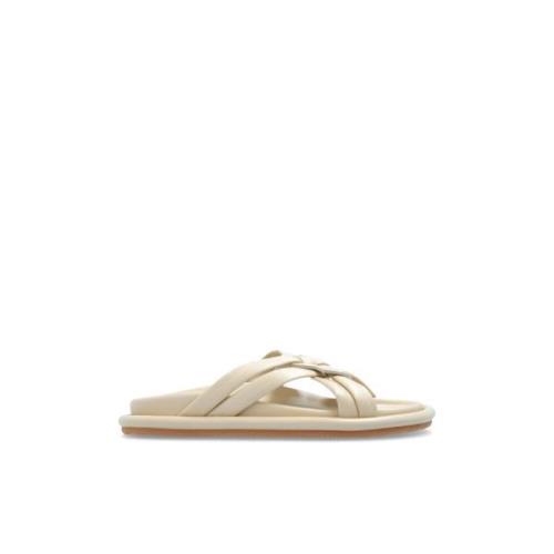 Bel slides Moncler , Beige , Dames