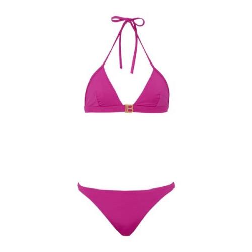 B driehoek bikini Balmain , Purple , Dames