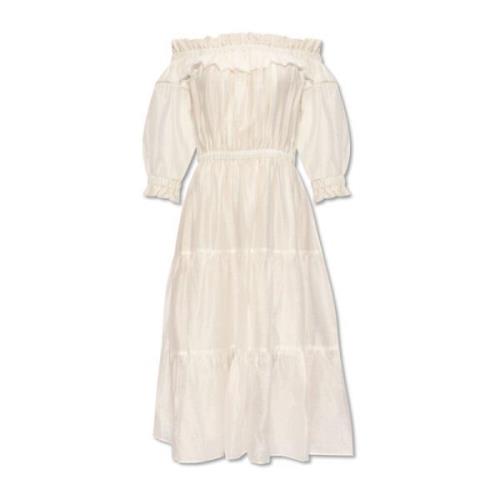 Kumiso jurk met pofmouwen Munthe , White , Dames