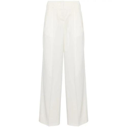 Wide Trousers Golden Goose , Beige , Dames