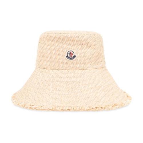 Logo-patch hoed Moncler , Beige , Dames