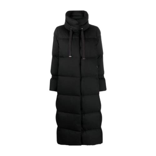 Down Coats Herno , Black , Dames