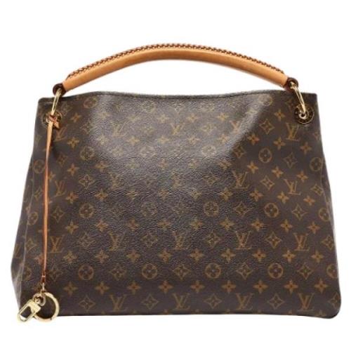 Pre-owned Canvas handbags Louis Vuitton Vintage , Brown , Dames