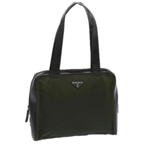 Pre-owned Fabric totes Prada Vintage , Green , Dames