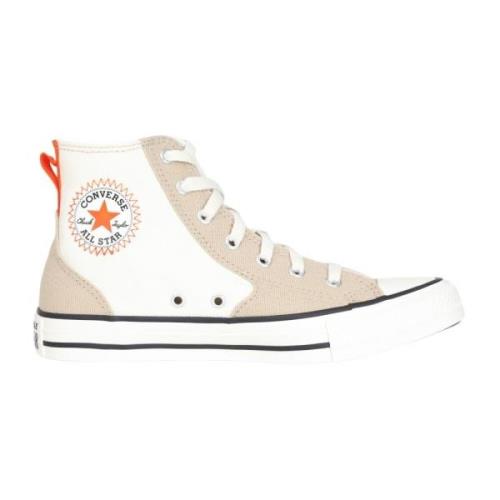 Beige Hi Top Canvas Sneakers Converse , Multicolor , Dames