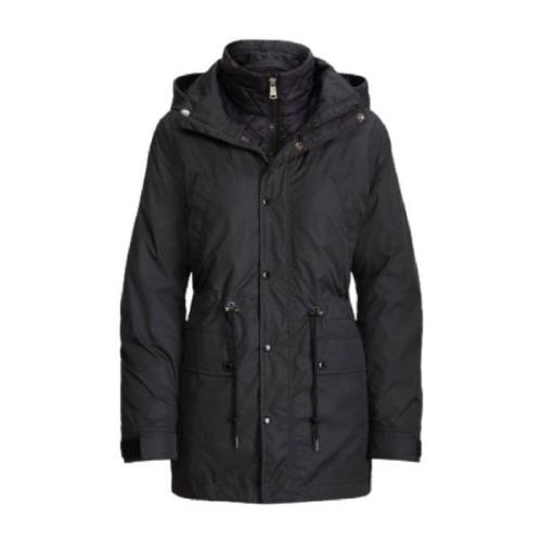 Down Coats Polo Ralph Lauren , Black , Dames