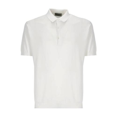 Polo Shirt John Smedley , White , Heren