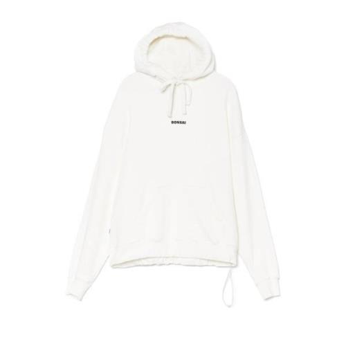 Klassieke hoodie met logo, wit Bonsai , White , Heren