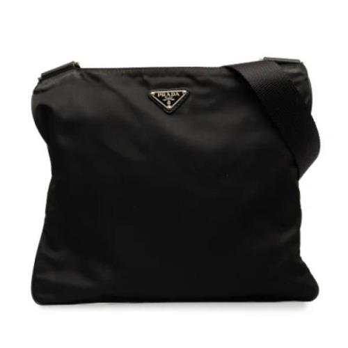 Pre-owned Nylon shoulder-bags Prada Vintage , Black , Dames