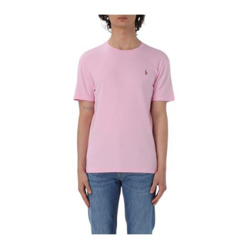 T-Shirts Polo Ralph Lauren , Pink , Heren