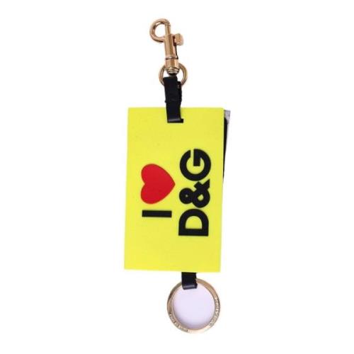 Stijlvolle Sleutelhanger voor Vrouwen Dolce & Gabbana , Yellow , Dames