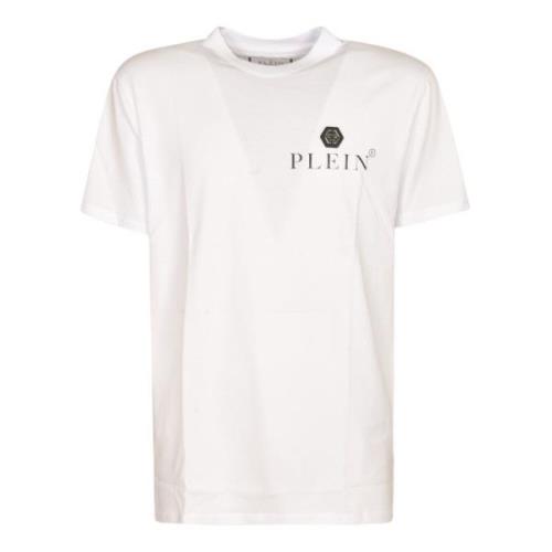 Witte T-shirts en Polos Philipp Plein , White , Heren