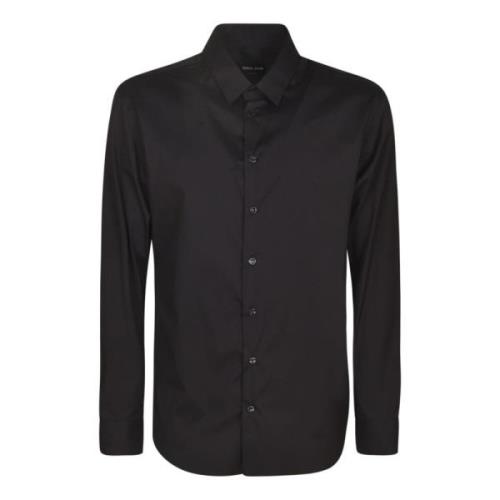 Casual Shirts Giorgio Armani , Black , Heren