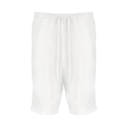 Casual Shorts 120% Lino , White , Heren