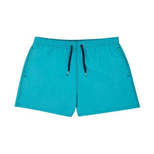 Boxershort met contraststiksels en mesh voering Malo , Blue , Heren