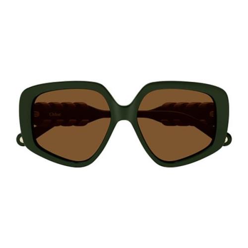 Sunglasses Chloé , Green , Dames
