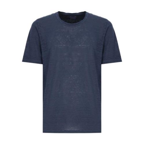T-Shirts 120% Lino , Blue , Heren