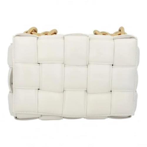 Pre-owned Leather crossbody-bags Bottega Veneta Vintage , White , Dame...