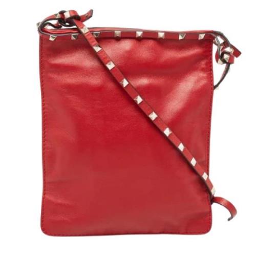 Pre-owned Leather crossbody-bags Valentino Vintage , Red , Dames