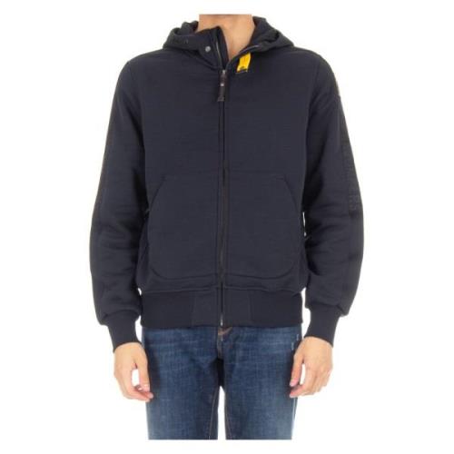 Blauwe Sweater met Volledige Rits en Capuchon Parajumpers , Blue , Her...