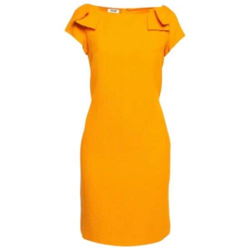 Pre-owned Cotton dresses Moschino Pre-Owned , Orange , Dames