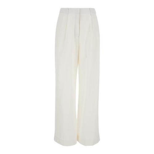 Wide Trousers Dunst , White , Dames