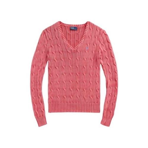 V-neck Knitwear Polo Ralph Lauren , Pink , Dames