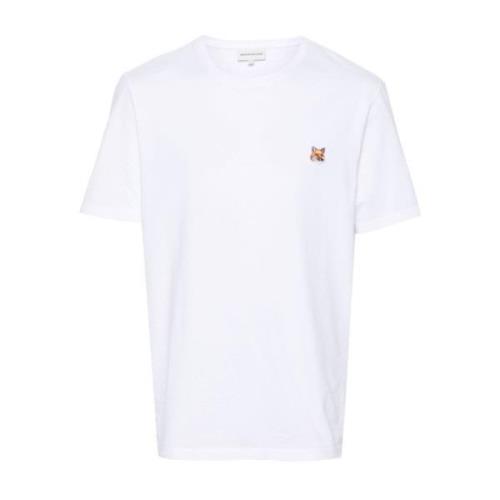 Katoenen Fox Motief T-Shirt Maison Kitsuné , White , Heren