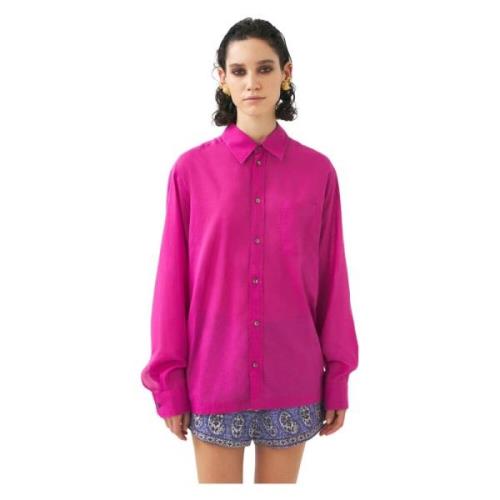 Oversized shirt Anna Antik Batik , Pink , Dames