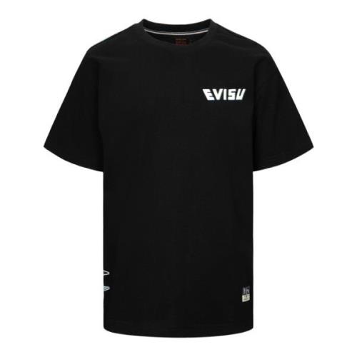 T-Shirts Evisu , Black , Heren