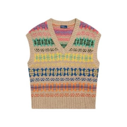 V-neck Knitwear Polo Ralph Lauren , Multicolor , Dames