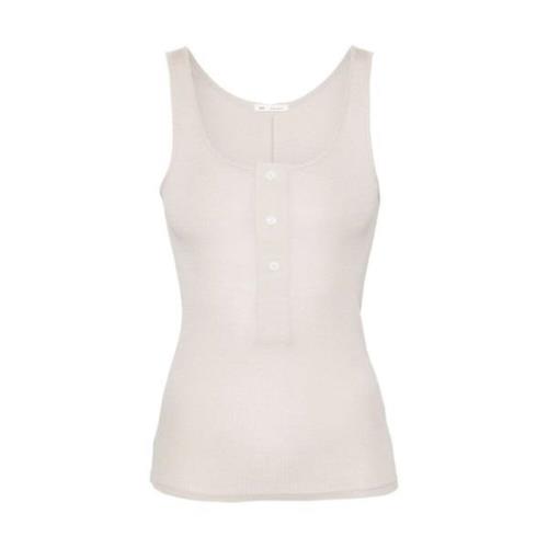 Sleeveless Tops Ami Paris , Beige , Dames