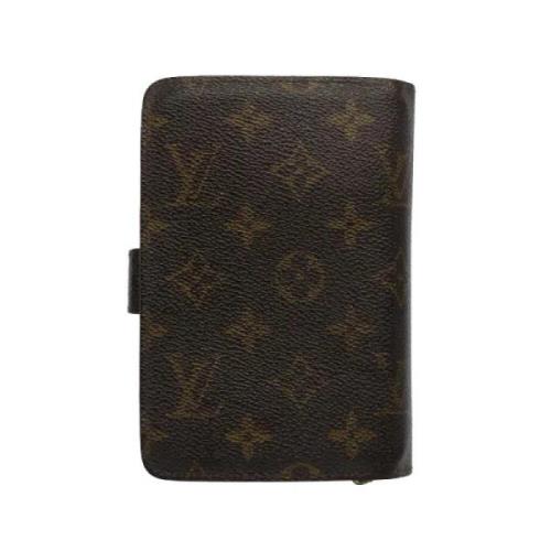 Pre-owned Coated canvas wallets Louis Vuitton Vintage , Brown , Dames